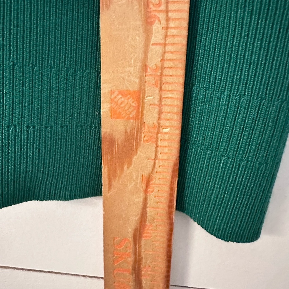 89th & MADISON L open midi length beautiful soft cozy green cardigan classic - Picture 11 of 14